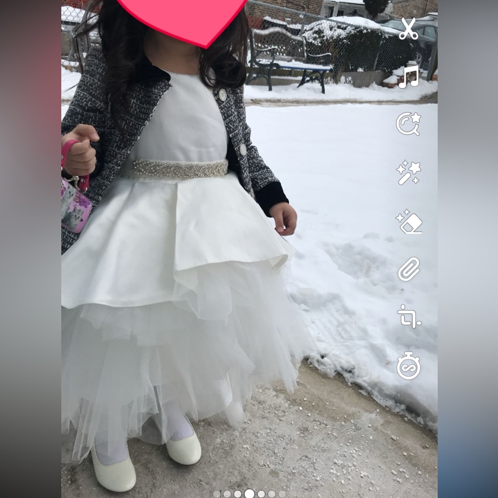 Ivory cream dress
